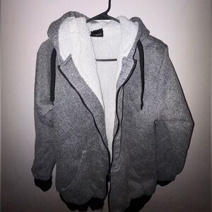 Men's Cozy Gray Hooded Puffer Jacket